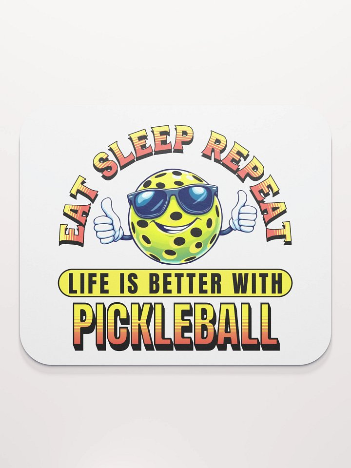 Eat Sleep Repeat Pickleball Thumbs Up Vibes Mouse Pad product image (2)