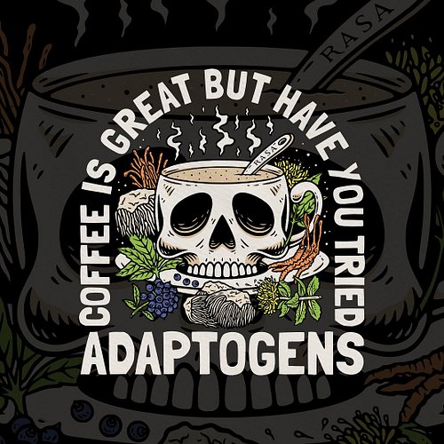 ADAPTOGENS
‘COFFEE IS GREAT BUT HAVE YOU TRIED‘ // 
❌ NOT FOR SALE ❌ , ✅ Done for Client
.
__
Adaptogenic coffee meets nature...