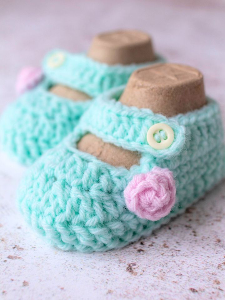 Crochet Pattern: Gracie Baby Shoes product image (1)
