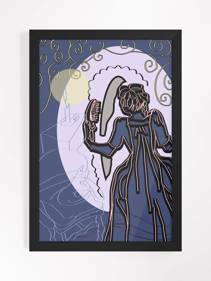 1700's Woman With a Brush Framed Poster product image (3)