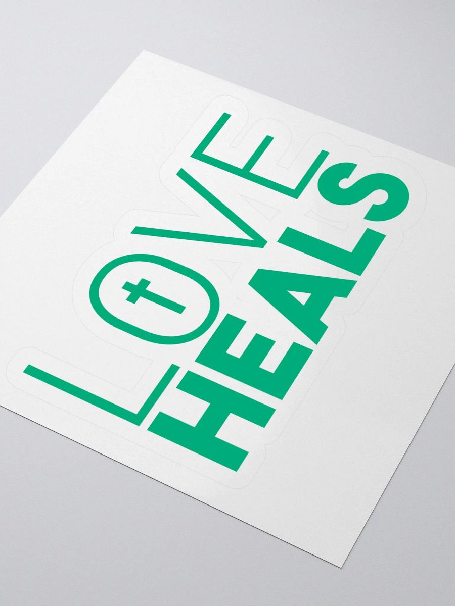 Copy of LOVE HEALS - Kiss Cut Stickers (green) product image (3)