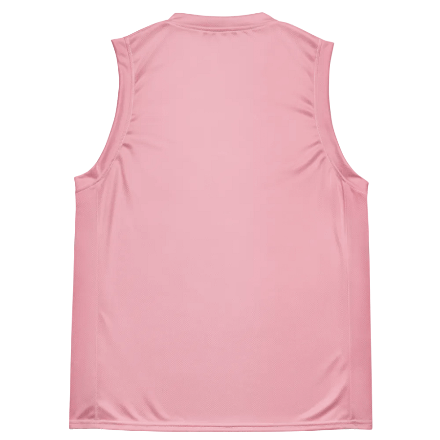Plain Color Pink Basketball Jersey product image (2)