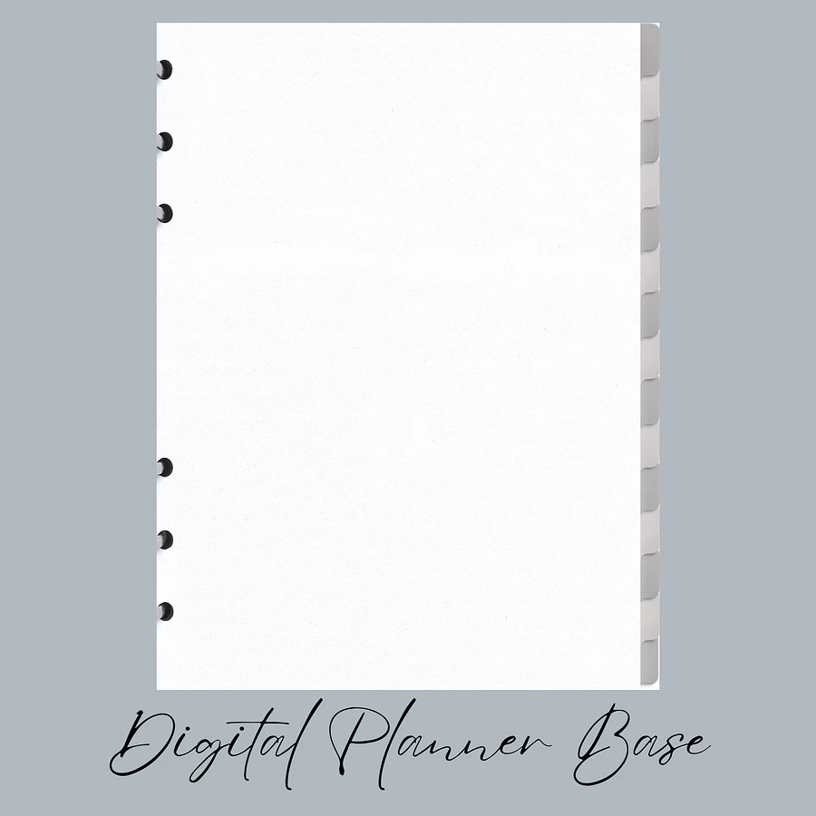 Blank Hyperlinked Planner Base with 15 Tabs product image (1)