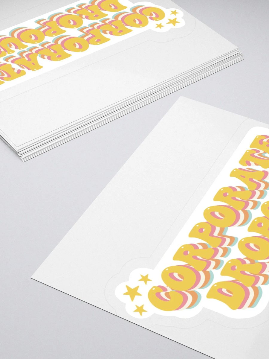Corporate Dropout Kiss Cut Sticker product image (7)