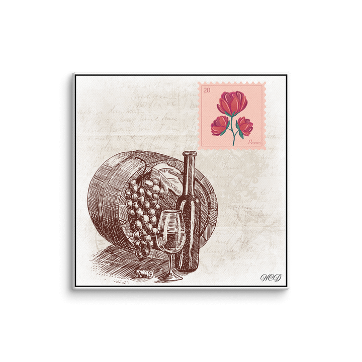 🍷 The Genesis of Rosé Wine Canvas – Bon Appétit By NCD product image (1)