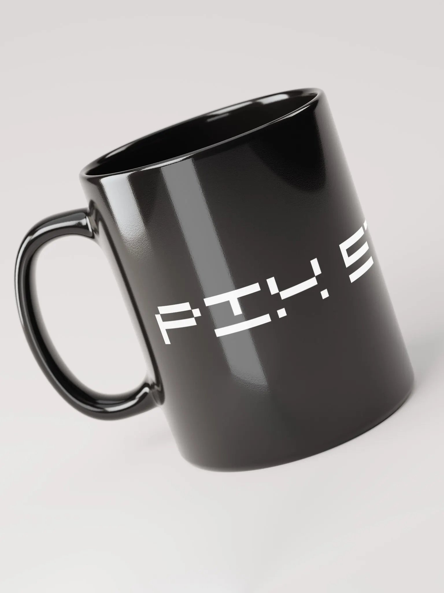 Pix Stitch Black Glossy Mug product image (5)
