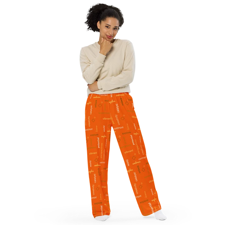 different perspectives orange PANTS product image (1)