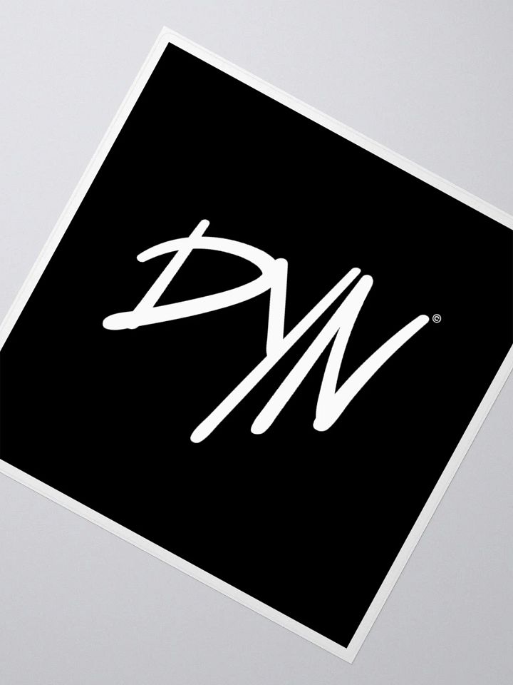 DYN Logo Sticker (White) product image (2)
