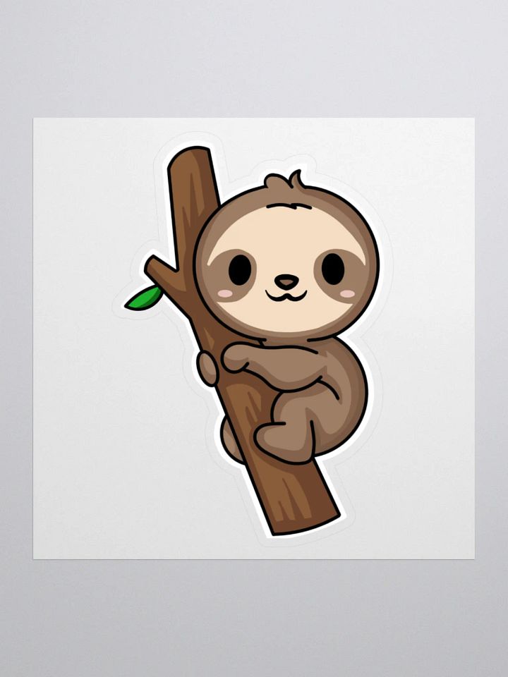 Sloth Hug Kiss Cut Stickers product image (1)