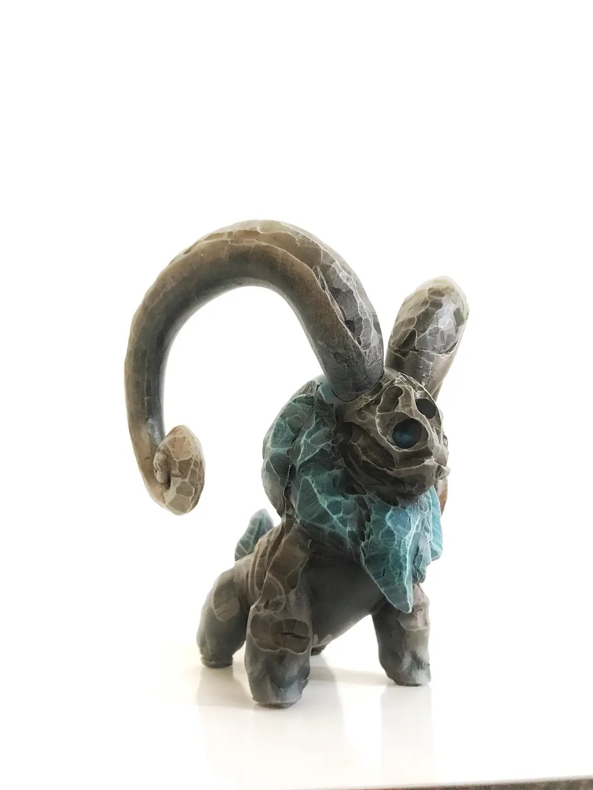 Shoutout to @the3dhero for this #bayram show inclusion opportunity. Sorry for beating it up.  #vdrpaint #vdrcustom #designertoy #oneofakind #resinfigure #ram #collectibles #art 