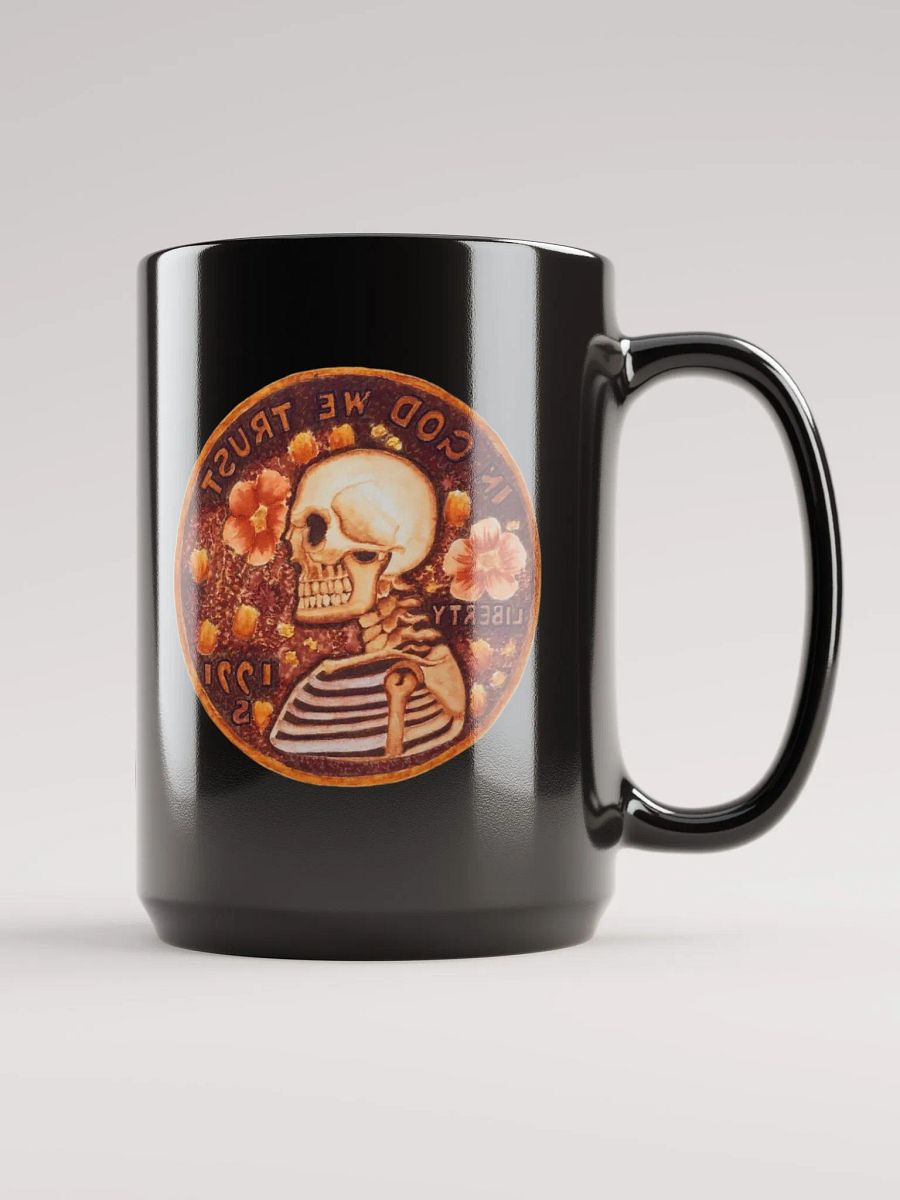 PRETTY PENNY black glossy mug product image (5)