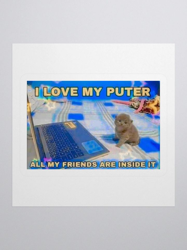 I love My Puter Sticker product image (3)