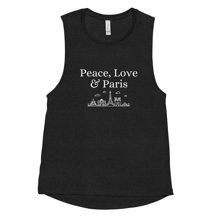 Peace, Love and Paris with Monuments Women's Flowy Muscle Tank product image (13)