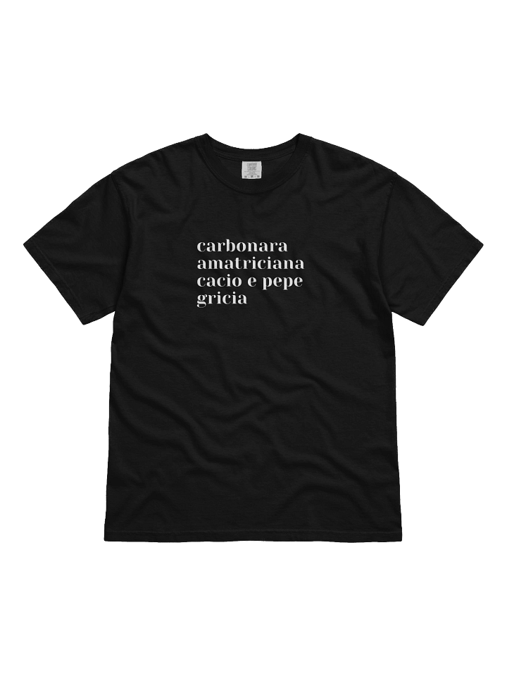 the 4 pastas of Rome tshirt product image (1)