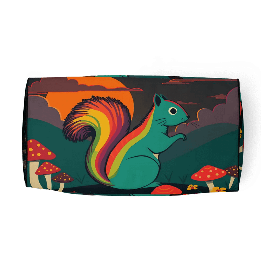 Rainbow Squirrel All-Over Duffle Bag product image (5)