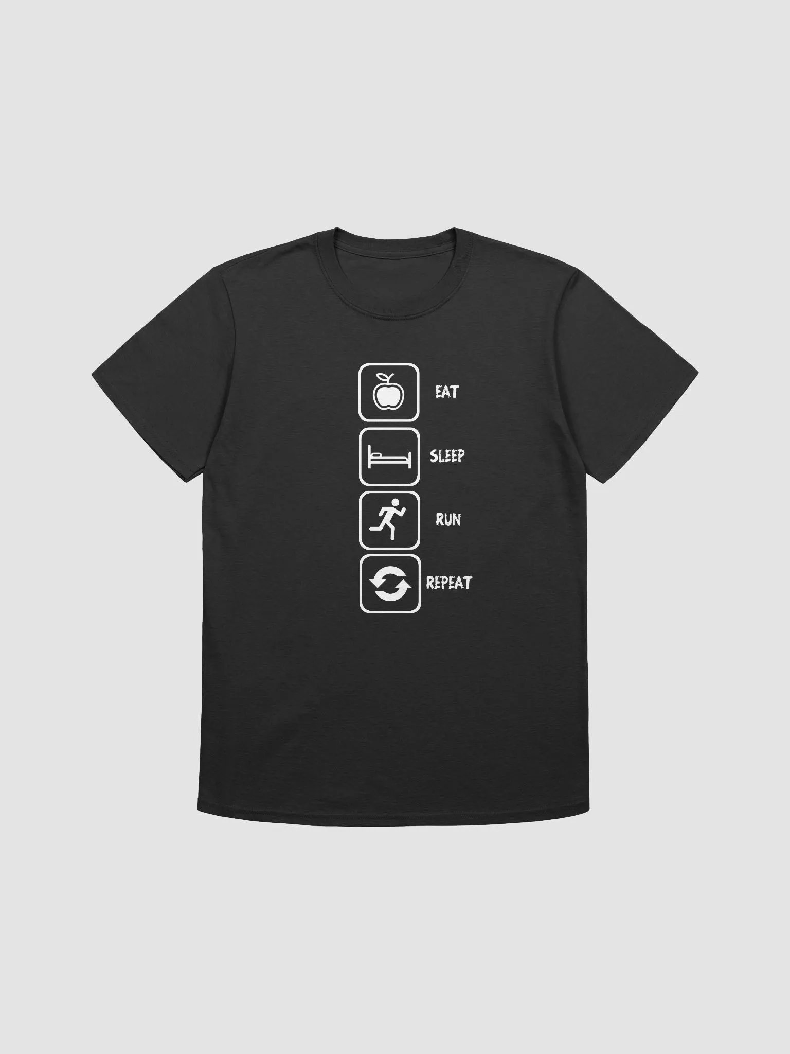 Eat, Sleep, Run, Repeat Soft T-Shirt Multi product image (1)
