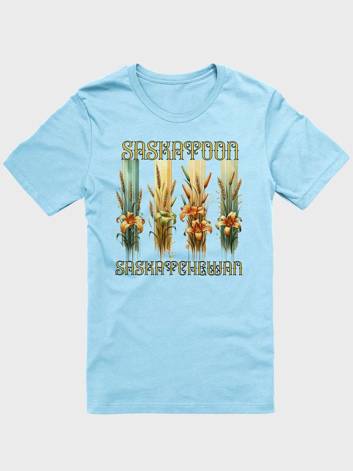 Saskatoon Saskatchewan 4 Vertical Tiger Lily Wheat T-Shirt product image (16)