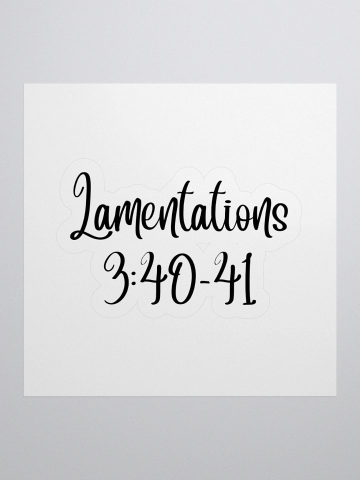 Lamentations 3:40-41 product image (2)