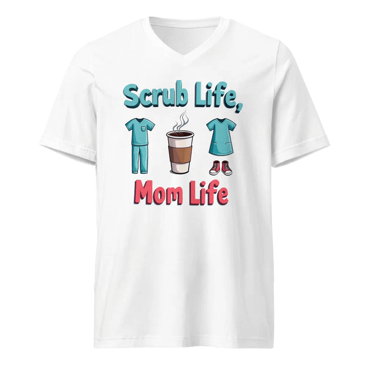 Scrub Life, Mom Life V-Neck Tee product image (5)