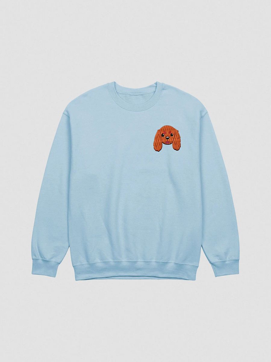 Ruby Cavalier King Charles Spaniel dog Cartoon Face Embroidered Crewneck Sweatshirt product image (1)