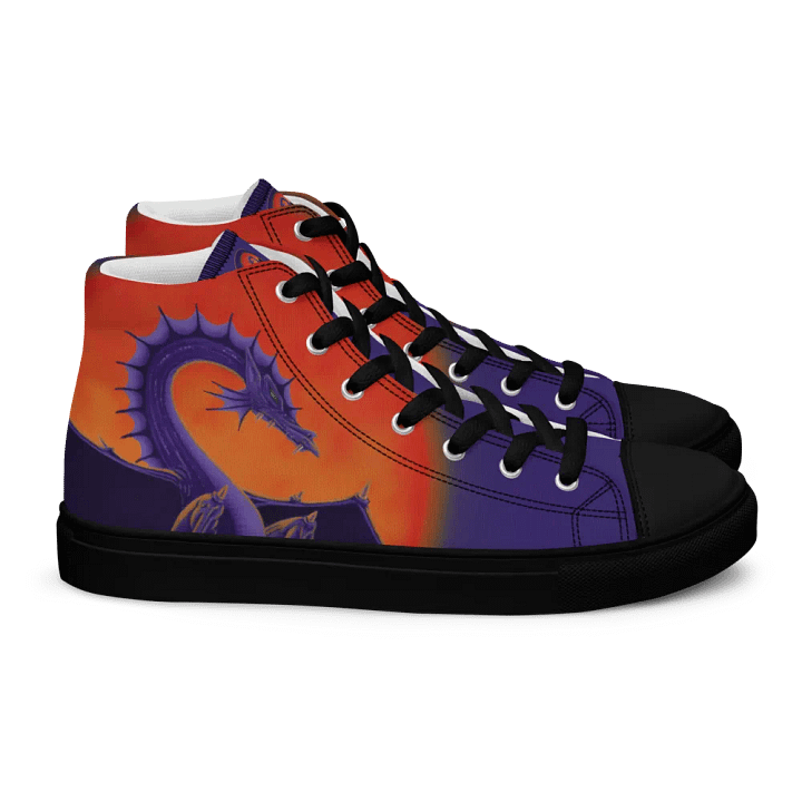 Dragon Sunburst High Top Canvas Shoes product image (2)