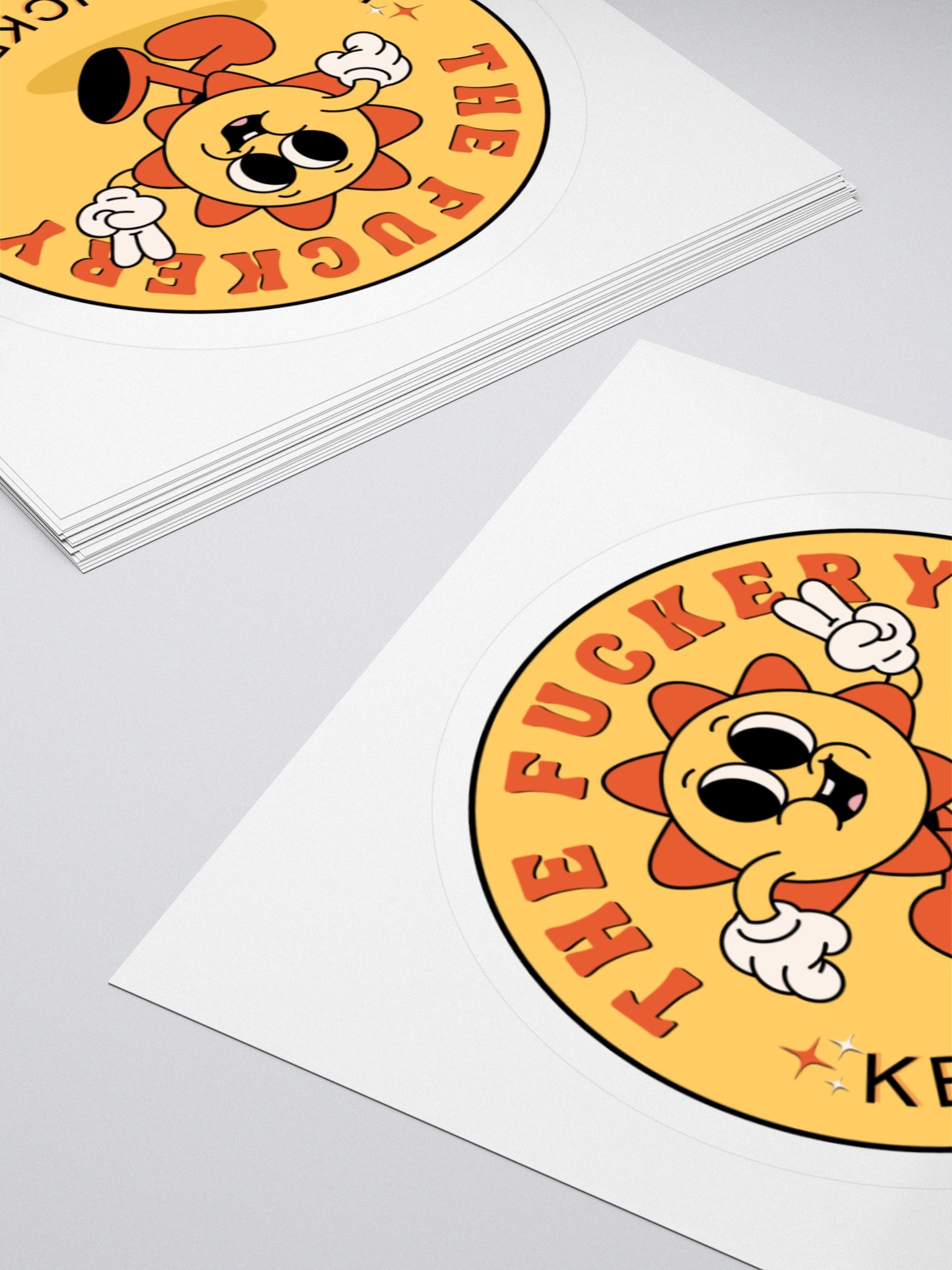 Fuckery Keeps Fuckering Kiss Cut Sticker product image (4)