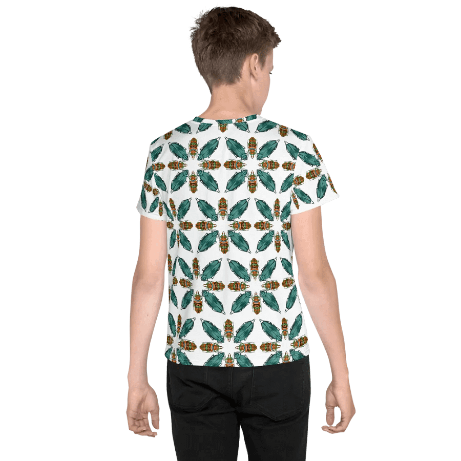 Kids Cute Beetle Pattern Tee Shirt product image (4)