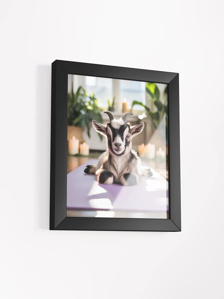 Yoga Goat Zen Moment Framed Poster product image (3)