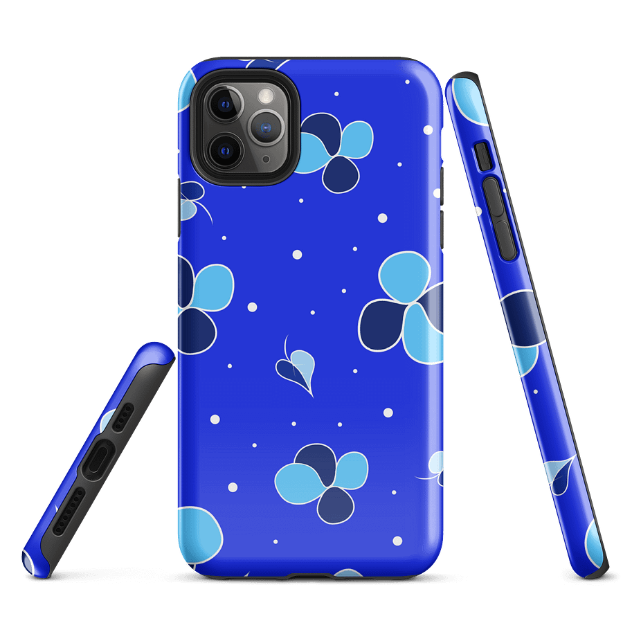 Blue Floral Fantasy iPhone® Tough Case product image (5)