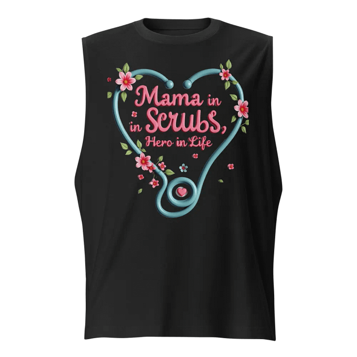 Mama in Scrubs, Hero in Life Muscle Tank product image (1)