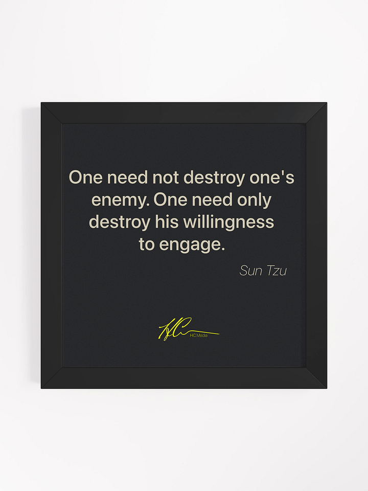Sun Tzu Q7 - Framed Poster product image (1)