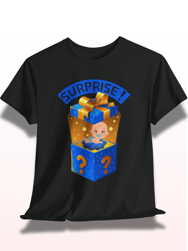 Surprise Baby Announcement T-Shirt | Baby Coming Soon Reveal Gift | Fun Expecting Parents Tee product image (1)