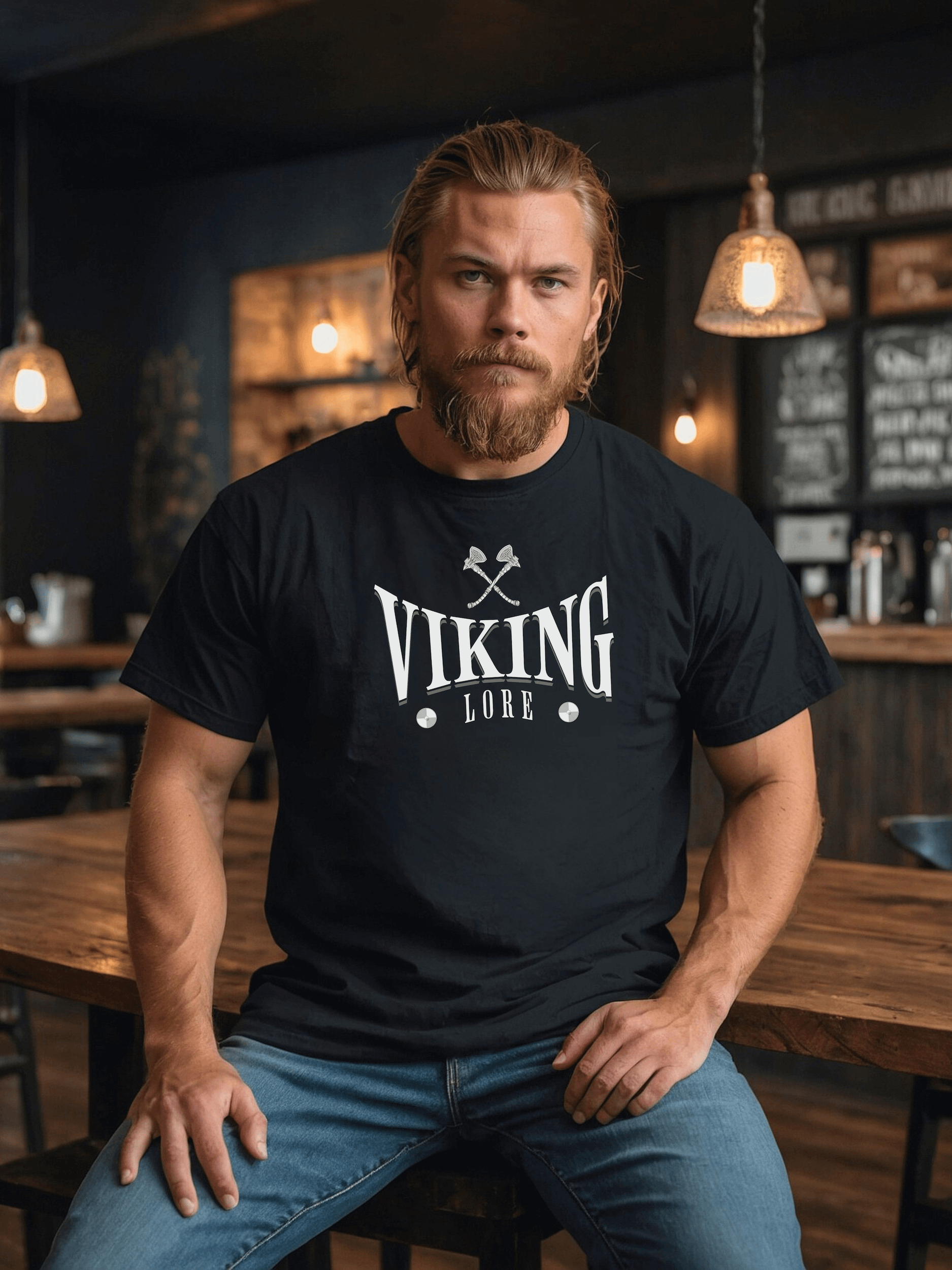 Premium T-shirt - Viking Lore - Black product image (1)