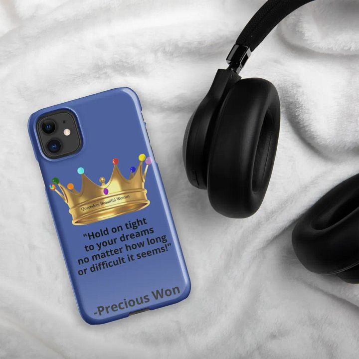 Queendom Beautiful Women iPhone® Snap Case (Blue-Tanzanite) product image (2)