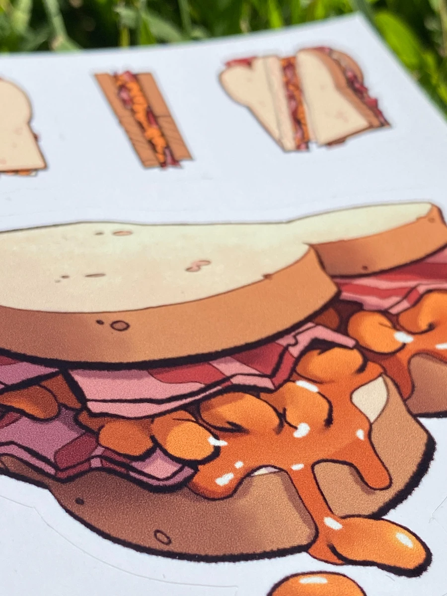 Bacon Butty - MINI STICKER SET product image (4)
