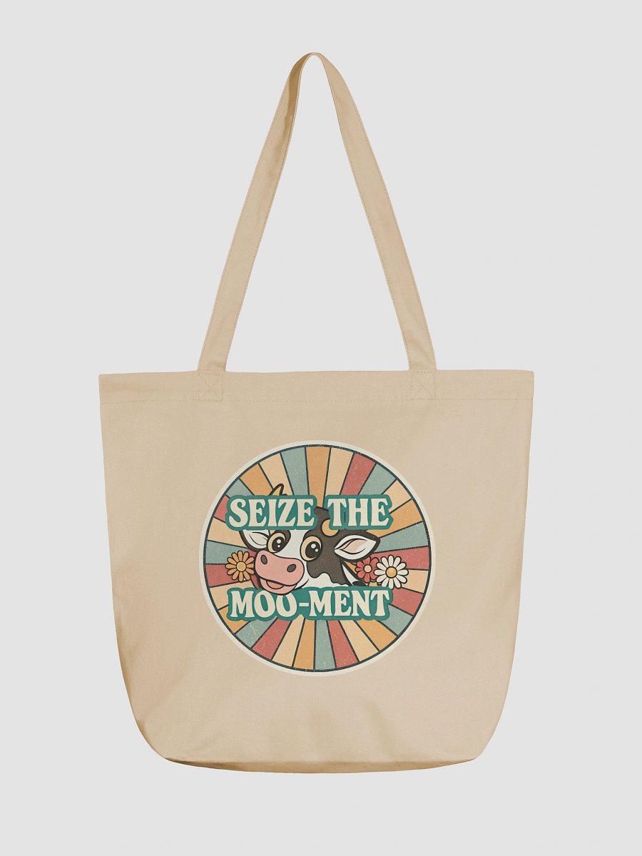 Seize the Moo-ment Eco Tote Bag product image (1)