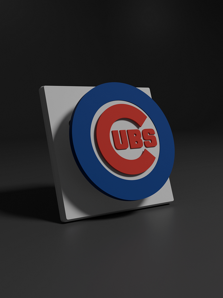 Chicago Cubs 3D Printed Floating Logo Sign (Digital File Only) product image (1)