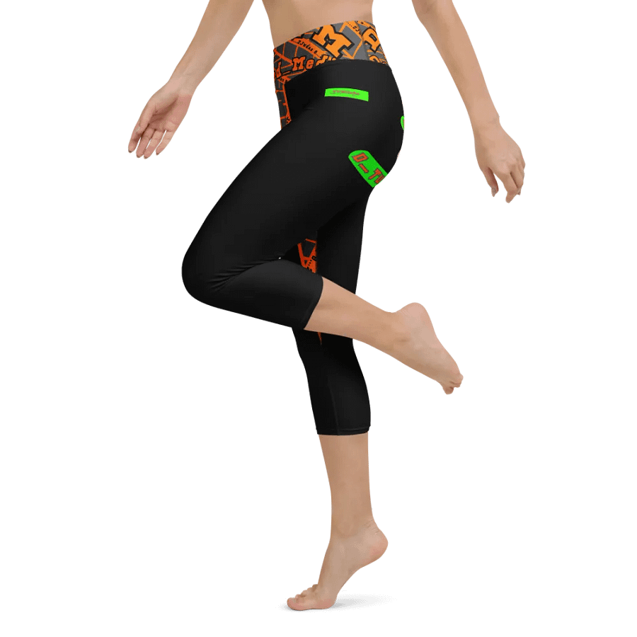 90s Vibes All-Over Yoga Capri Leggings product image (5)