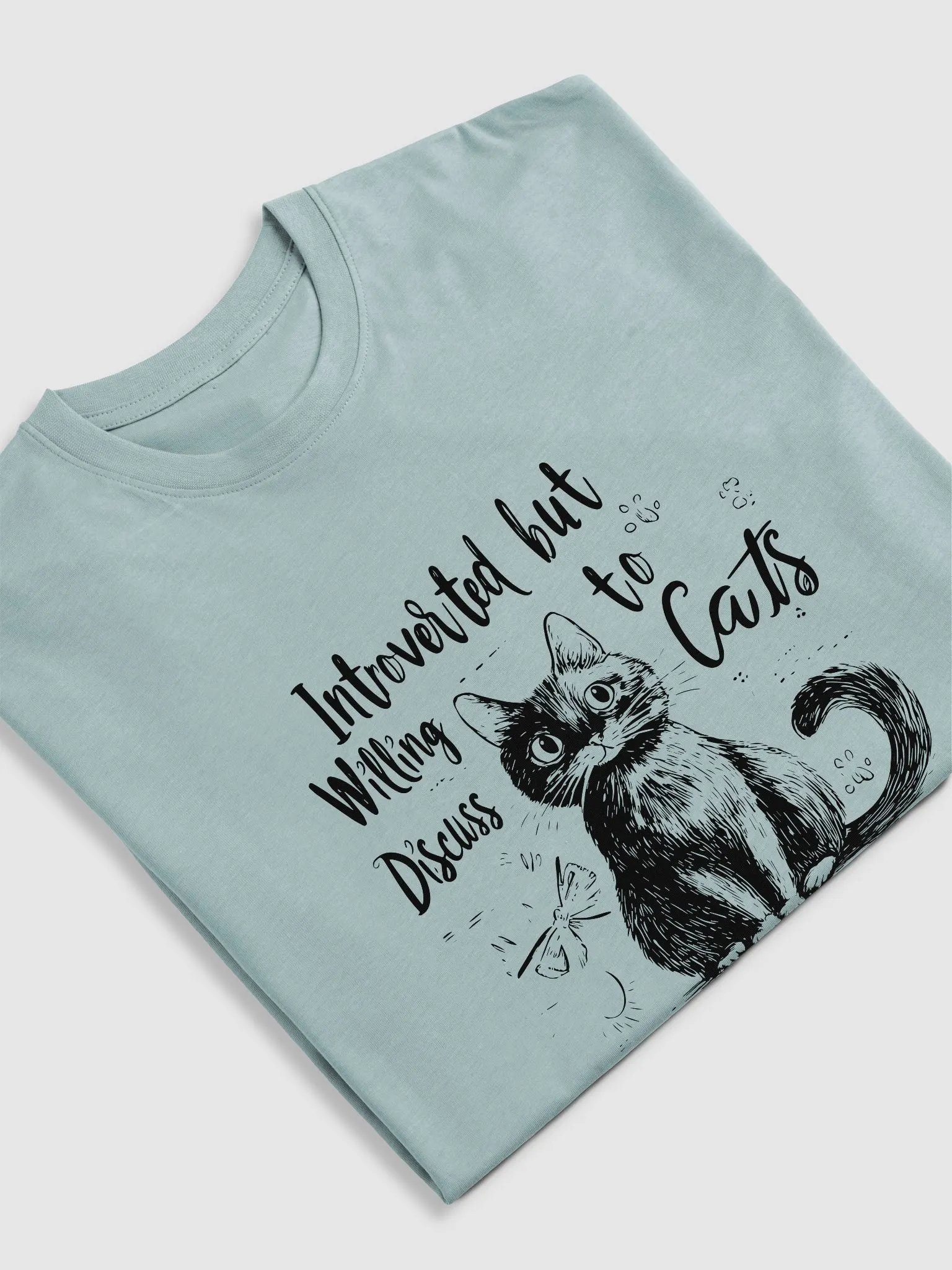 Introverted but Willing to Discuss Cats | Cotton Heritage T-Shirt product image (17)