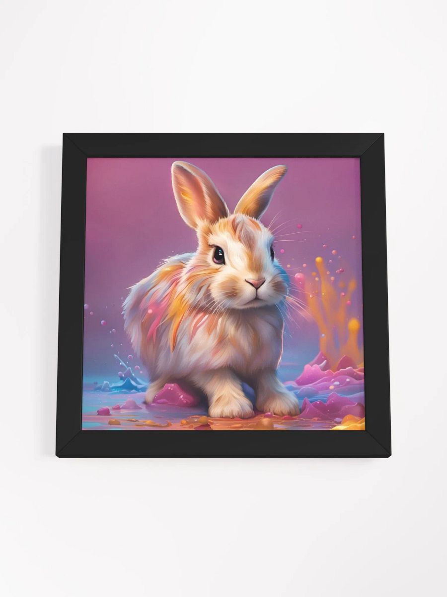 Framed Colorful Bunny Poster product image (4)