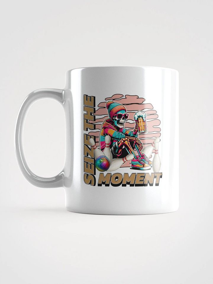 Seize the Moment Skeleton Beer Bowling Mug product image (1)