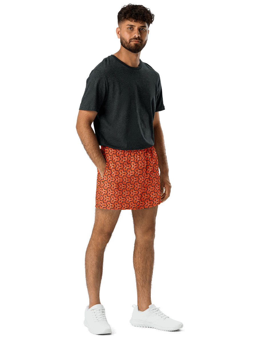 Onyx & Ember Geometric All Over Print Unisex Athletic Short Shorts product image (3)