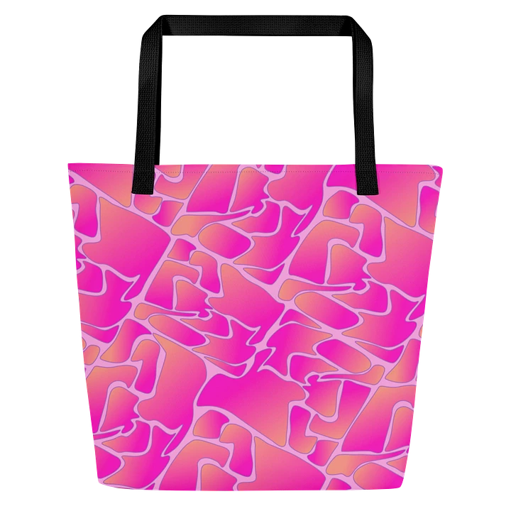 Crazy Paving Pink Pattern All Over Print Tote product image (2)