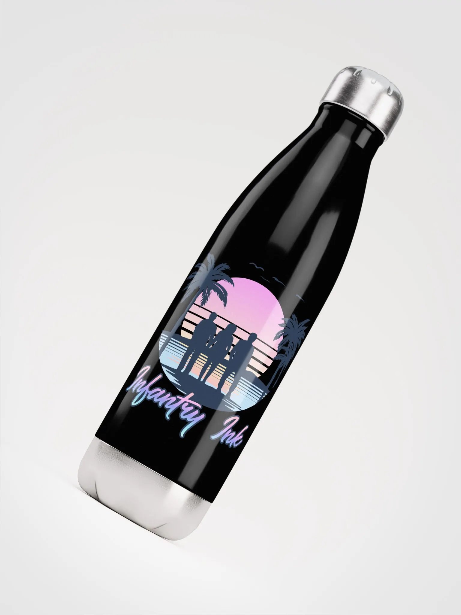Tropical Silhouette Stainless Steel Water Bottle product image (7)