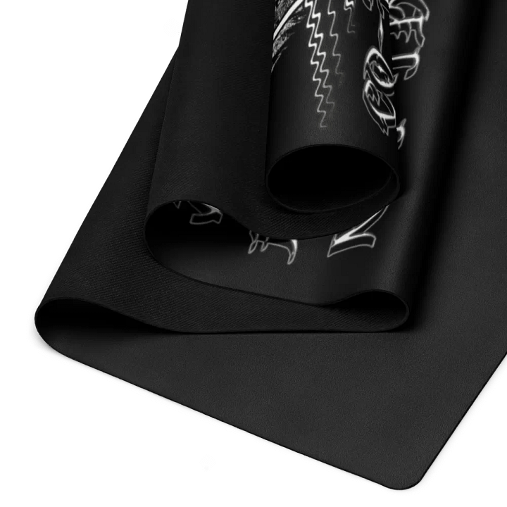 Yoga Mat - Black - Co Founder A Ghost - White HApex Gear White Logo product image (2)