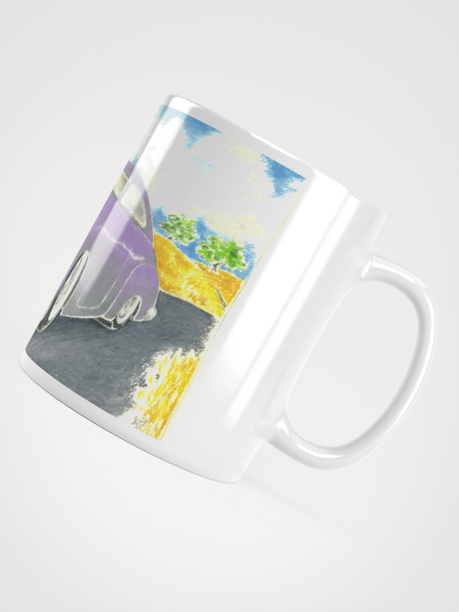 Low Custom White Glossy Mug product image (5)