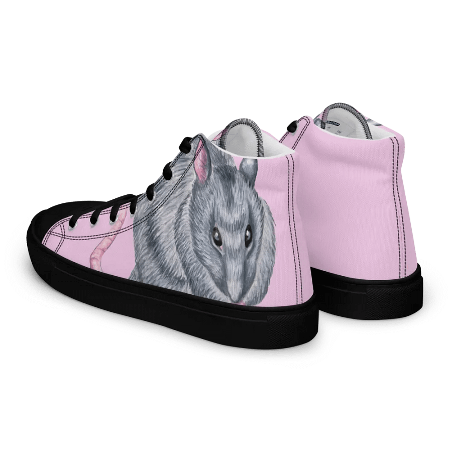 Rat art High Top Canvas Shoes (womens) product image (3)