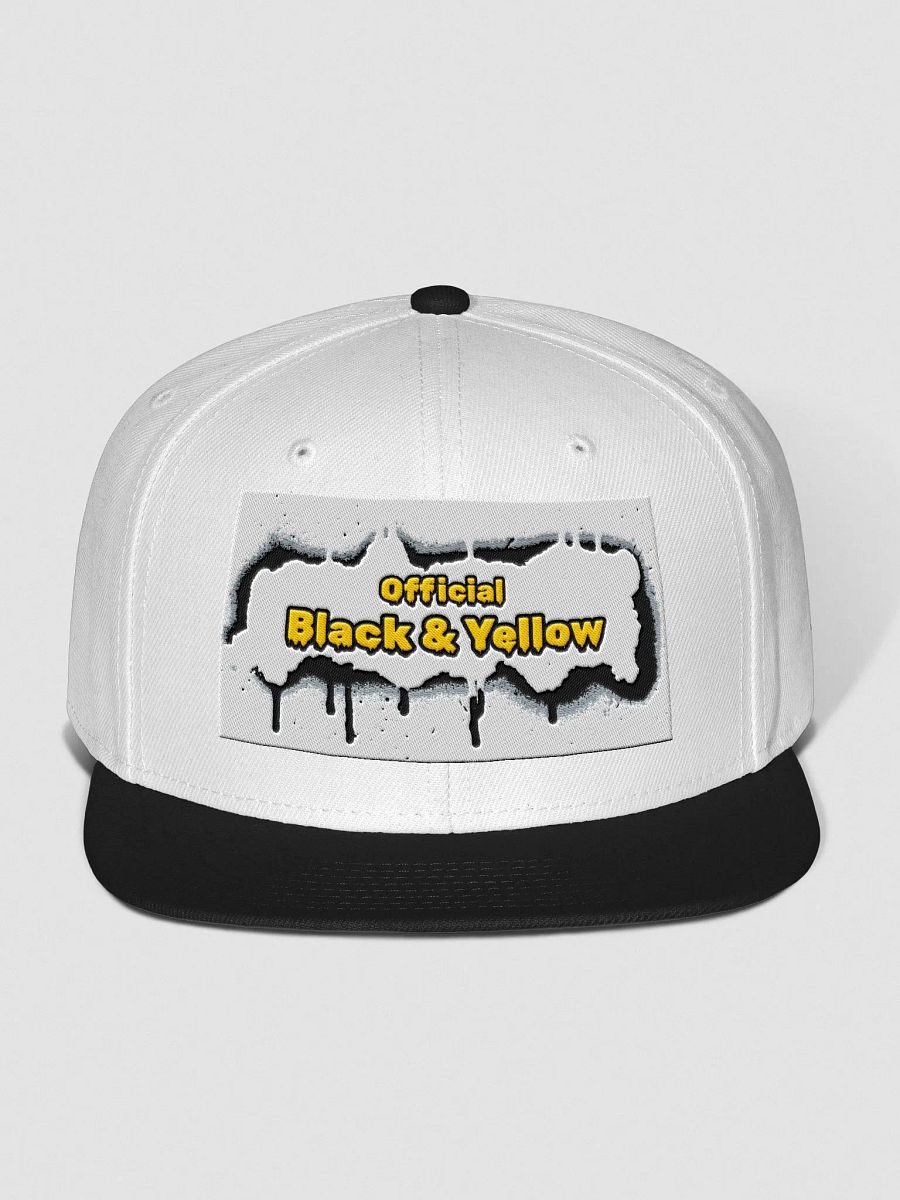 Official Black & Yellow Drip Snapback Cap product image (1)