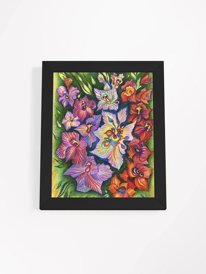 Whimsical Floral Wonderland Matte Poster - Purple Flowers product image (2)