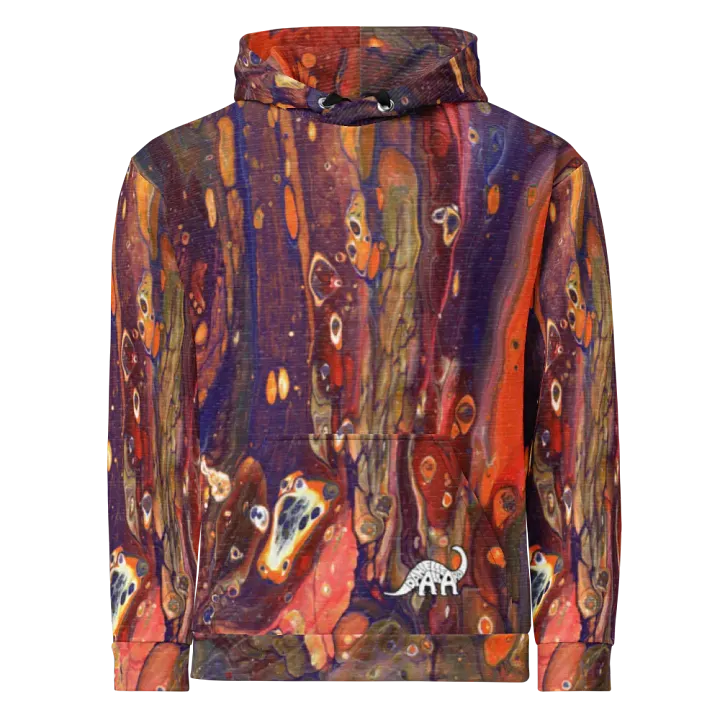 Hyperspace Fluid Acrylic All-Over Print Hoodie product image (1)